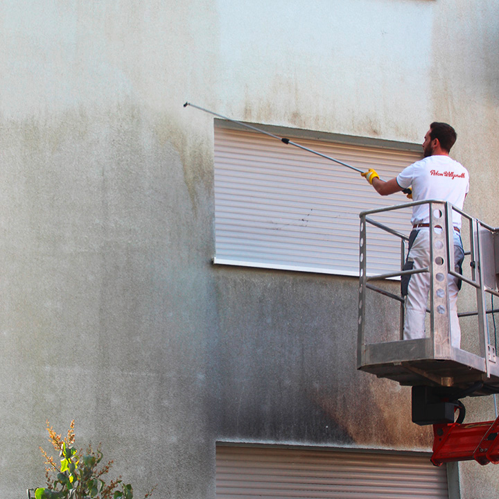 Vorbehandlung Fassadenreinigung in Lingen